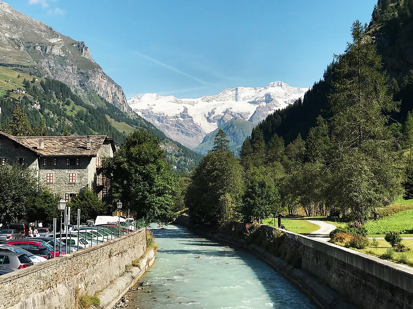 Vista sul fiume Rosa
